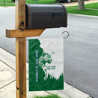 Indigenous Regions of Panama Naso Tjer Di Comarca Garden Flag with Jaguar Graphic and Green White Territory and Life 2020 - Wonder Print Shop