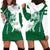 Indigenous Regions of Panama Naso Tjer Di Comarca Hoodie Dress with Jaguar Graphic and Green White Territory and Life 2020 - Wonder Print Shop