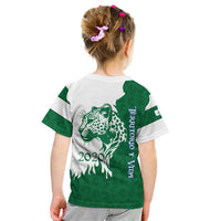 Indigenous Regions of Panama Naso Tjer Di Comarca Kid T Shirt with Jaguar Graphic and Green White Territory and Life 2020 - Wonder Print Shop