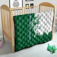 Indigenous Regions of Panama Naso Tjer Di Comarca Quilt with Jaguar Graphic and Green White Territory and Life 2020 - Wonder Print Shop