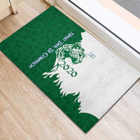 Indigenous Regions of Panama Naso Tjer Di Comarca Rubber Doormat with Jaguar Graphic and Green White Territory and Life 2020 - Wonder Print Shop
