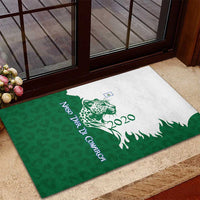 Indigenous Regions of Panama Naso Tjer Di Comarca Rubber Doormat with Jaguar Graphic and Green White Territory and Life 2020 - Wonder Print Shop