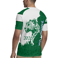 Indigenous Regions of Panama Naso Tjer Di Comarca Rugby Jersey with Jaguar Graphic and Green White Territory and Life 2020 - Wonder Print Shop