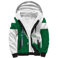 Indigenous Regions of Panama Naso Tjer Di Comarca Sherpa Hoodie with Jaguar Graphic and Green White Territory and Life 2020 - Wonder Print Shop