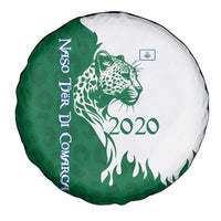Indigenous Regions of Panama Naso Tjer Di Comarca Spare Tire Cover with Jaguar Graphic and Green White Territory and Life 2020 - Wonder Print Shop