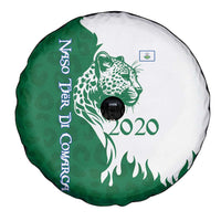 Indigenous Regions of Panama Naso Tjer Di Comarca Spare Tire Cover with Jaguar Graphic and Green White Territory and Life 2020 - Wonder Print Shop