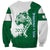 Indigenous Regions of Panama Naso Tjer Di Comarca Sweatshirt with Jaguar Graphic and Green White Territory and Life 2020 - Wonder Print Shop