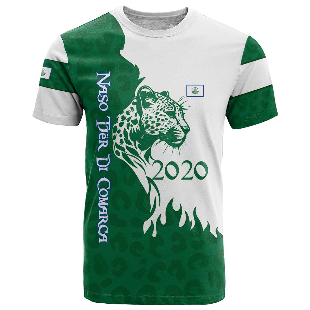 Indigenous Regions of Panama Naso Tjer Di Comarca T Shirt with Jaguar Graphic and Green White Territory and Life 2020 - Wonder Print Shop