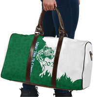 Indigenous Regions of Panama Naso Tjer Di Comarca Travel Bag with Jaguar Graphic and Green White Territory and Life 2020 - Wonder Print Shop