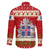Iceland Christmas Family Matching Puletasi and Hawaiian Shirt with Red Snowflake Pattern Yule Cat and National Coat of Arms Motif - Wonder Print Shop