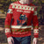 Iceland Christmas Ugly Christmas Sweater with Red Snowflake Pattern Yule Cat and National Coat of Arms Motif - Wonder Print Shop