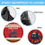 Iceland Christmas Spare Tire Cover with Red Snowflake Pattern Yule Cat and National Coat of Arms Motif - Wonder Print Shop