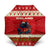 Iceland Christmas Umbrella with Red Snowflake Pattern Yule Cat and National Coat of Arms Motif - Wonder Print Shop