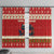Iceland Christmas Window Curtain with Red Snowflake Pattern Yule Cat and National Coat of Arms Motif - Wonder Print Shop
