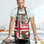 Iceland Christmas Apron with Green & Red Candy Cane Pattern Santa Claus and National Flag Motif - Wonder Print Shop