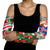 Iceland Christmas Arm Sleeves with Green & Red Candy Cane Pattern Santa Claus and National Flag Motif - Wonder Print Shop
