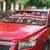 Iceland Christmas Auto Sun Shade with Green & Red Candy Cane Pattern Santa Claus and National Flag Motif - Wonder Print Shop