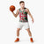 Iceland Christmas Basketball Jersey with Green & Red Candy Cane Pattern Santa Claus and National Flag Motif - Wonder Print Shop