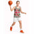 Iceland Christmas Basketball Jersey with Green & Red Candy Cane Pattern Santa Claus and National Flag Motif - Wonder Print Shop