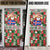 Iceland Christmas Door Cover with Green & Red Candy Cane Pattern Santa Claus and National Flag Motif - Wonder Print Shop