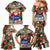 Iceland Christmas Family Matching Mermaid Dress and Hawaiian Shirt with Green & Red Candy Cane Pattern Santa Claus and National Flag Motif - Wonder Print Shop