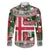 Iceland Christmas Family Matching Puletasi and Hawaiian Shirt with Green & Red Candy Cane Pattern Santa Claus and National Flag Motif - Wonder Print Shop