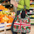 Iceland Christmas Grocery Bag with Green & Red Candy Cane Pattern Santa Claus and National Flag Motif - Wonder Print Shop