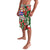 Iceland Christmas Lavalava with Green & Red Candy Cane Pattern Santa Claus and National Flag Motif - Wonder Print Shop