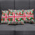 Iceland Christmas Pillow Cover with Green & Red Candy Cane Pattern Santa Claus and National Flag Motif - Wonder Print Shop