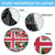 Iceland Christmas Spare Tire Cover with Green & Red Candy Cane Pattern Santa Claus and National Flag Motif - Wonder Print Shop
