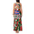 Iceland Christmas Tank Maxi Dress with Green & Red Candy Cane Pattern Santa Claus and National Flag Motif - Wonder Print Shop