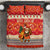 Native American Christmas Bedding Set with Red & Orange Geometric Pattern Santa Claus and Teepee Motif - Wonder Print Shop