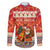 Native American Christmas Family Matching Mermaid Dress and Hawaiian Shirt with Red & Orange Geometric Pattern Santa Claus and Teepee Motif - Wonder Print Shop
