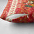 Native American Christmas Pillow Cover with Red & Orange Geometric Pattern Santa Claus and Teepee Motif - Wonder Print Shop