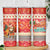Native American Christmas Skinny Tumbler with Red & Orange Geometric Pattern Santa Claus and Teepee Motif - Wonder Print Shop