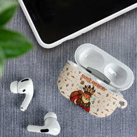 Native American Christmas AirPods Case with Beige Tribal Pattern Santa Claus and Dreamcatcher Motif - Wonder Print Shop