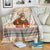 Native American Christmas Blanket with Beige Tribal Pattern Santa Claus and Dreamcatcher Motif - Wonder Print Shop
