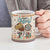 Native American Christmas Ceramic Mug with Beige Tribal Pattern Santa Claus and Dreamcatcher Motif - Wonder Print Shop