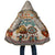 Native American Christmas Cloak with Beige Tribal Pattern Santa Claus and Dreamcatcher Motif - Wonder Print Shop