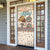 Native American Christmas Door Cover with Beige Tribal Pattern Santa Claus and Dreamcatcher Motif - Wonder Print Shop