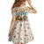 Native American Christmas Family Matching Long Sleeve Bodycon Dress and Hawaiian Shirt with Beige Tribal Pattern Santa Claus and Dreamcatcher Motif - Wonder Print Shop