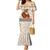 Native American Christmas Family Matching Mermaid Dress and Hawaiian Shirt with Beige Tribal Pattern Santa Claus and Dreamcatcher Motif - Wonder Print Shop