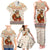 Native American Christmas Family Matching Tank Maxi Dress and Hawaiian Shirt with Beige Tribal Pattern Santa Claus and Dreamcatcher Motif - Wonder Print Shop
