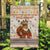 Native American Christmas Garden Flag with Beige Tribal Pattern Santa Claus and Dreamcatcher Motif - Wonder Print Shop