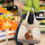Native American Christmas Grocery Bag with Beige Tribal Pattern Santa Claus and Dreamcatcher Motif - Wonder Print Shop