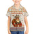 Native American Christmas Kid Hawaiian Shirt with Beige Tribal Pattern Santa Claus and Dreamcatcher Motif - Wonder Print Shop