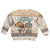 Native American Christmas Kid Ugly Christmas Sweater with Beige Tribal Pattern Santa Claus and Dreamcatcher Motif - Wonder Print Shop