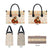 Native American Christmas Leather Bag with Beige Tribal Pattern Santa Claus and Dreamcatcher Motif - Wonder Print Shop