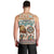 Native American Christmas Men Tank Top with Beige Tribal Pattern Santa Claus and Dreamcatcher Motif - Wonder Print Shop