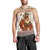Native American Christmas Men Tank Top with Beige Tribal Pattern Santa Claus and Dreamcatcher Motif - Wonder Print Shop